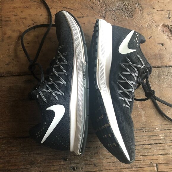 Nike Zoom Pegasus 32 Running Shoes Size 7.5 Black White Womens Sneakers - Picture 2 of 7